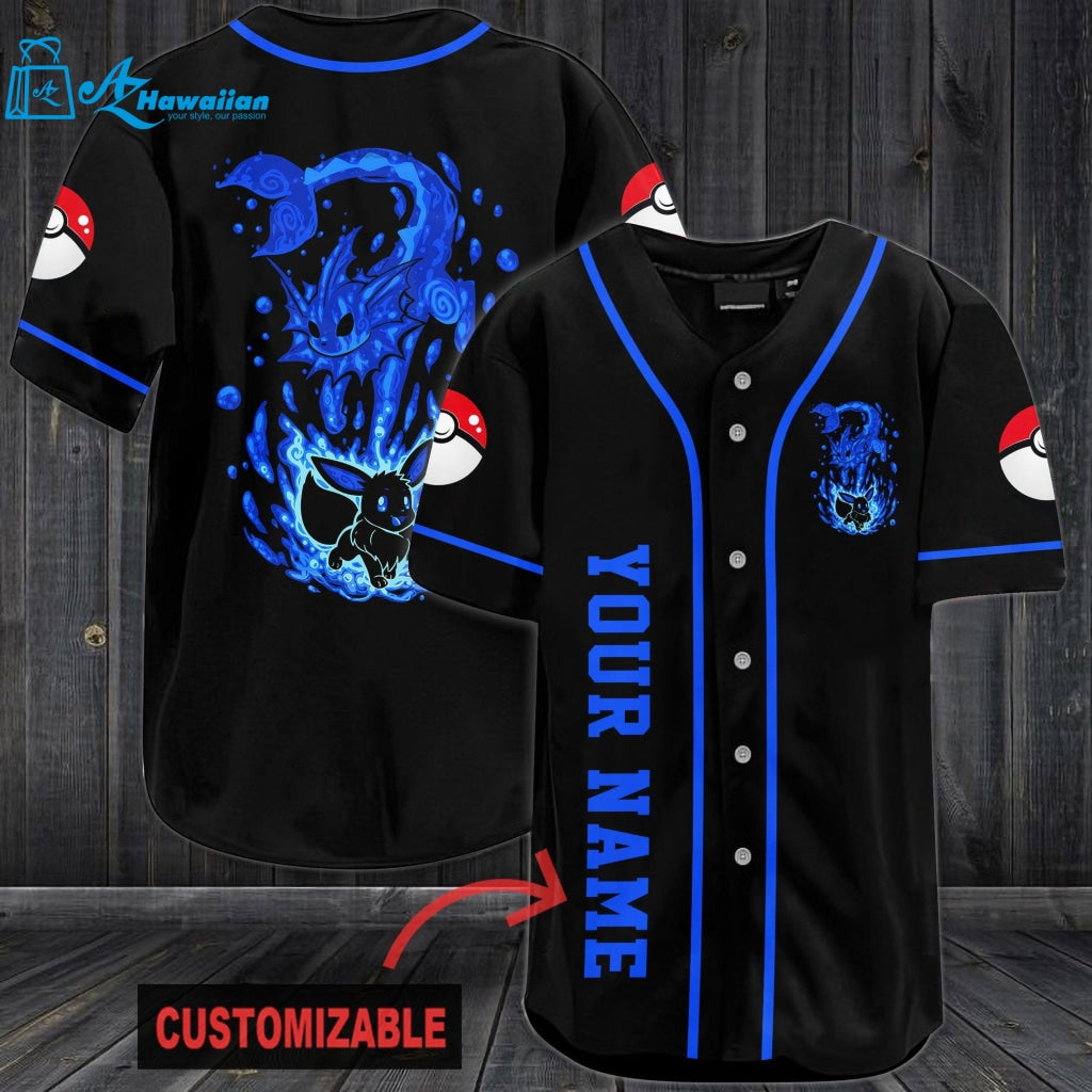 Personalized Eevee Baseball Jersey 