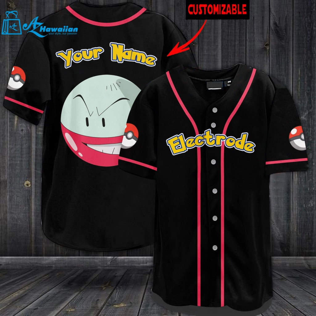 Personalized Electrode Baseball Jersey 