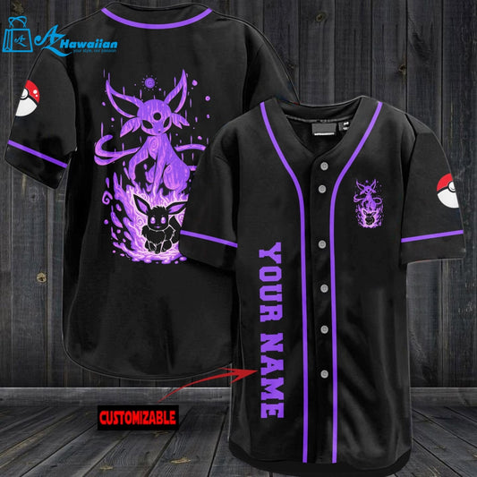 Personalized Espeon Baseball Jersey 