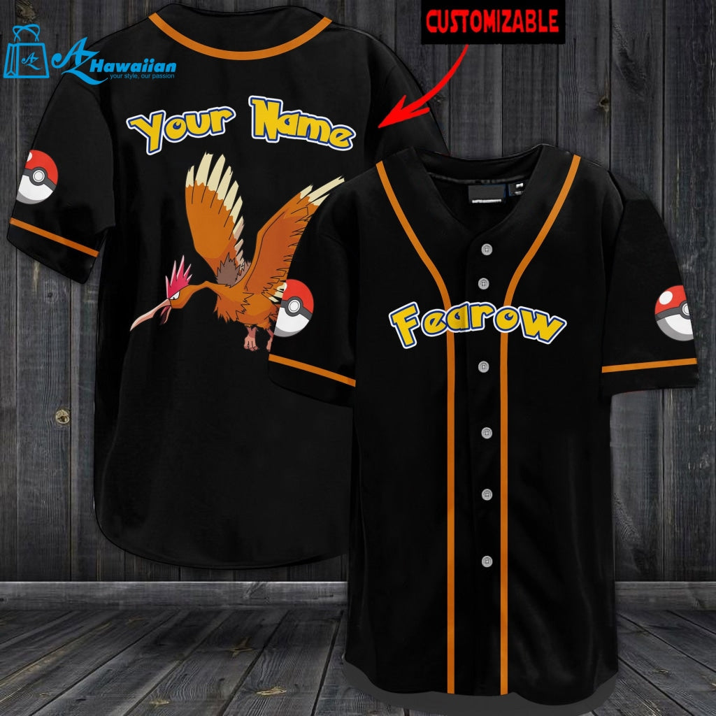 Personalized Fearow Baseball Jersey 