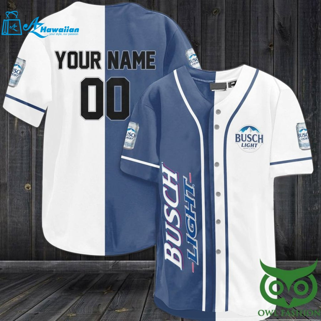 Personalized Gift, Custom Name Number Busch Light Baseball Jersey Shirt