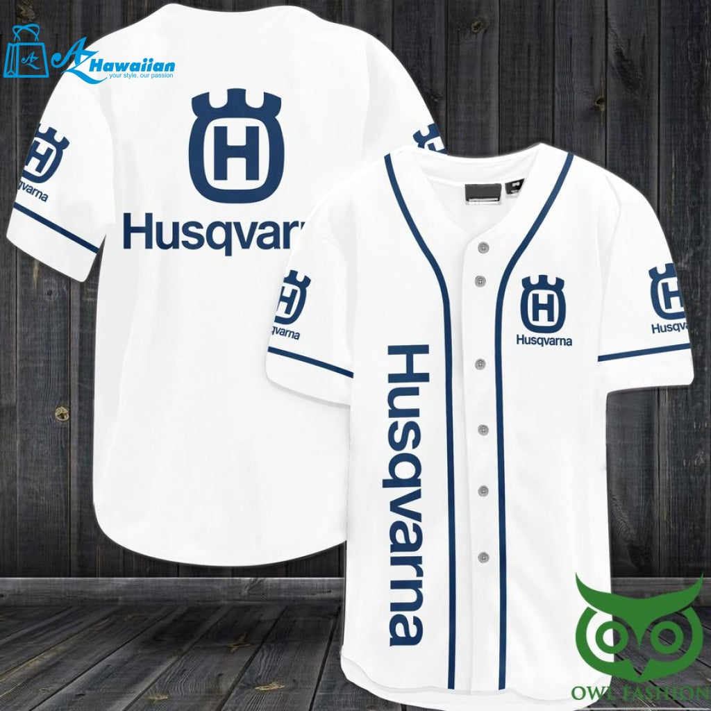 Personalized Gift, Custom Name Number Husqvarna version Motorcycles Baseball Jersey Shirt