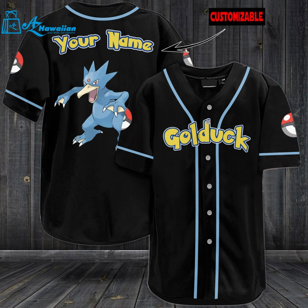 Personalized Golduck Baseball Jersey 