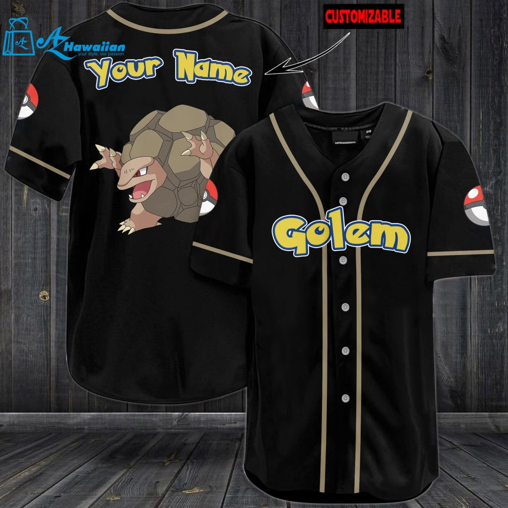 Personalized Golem Baseball Jersey 