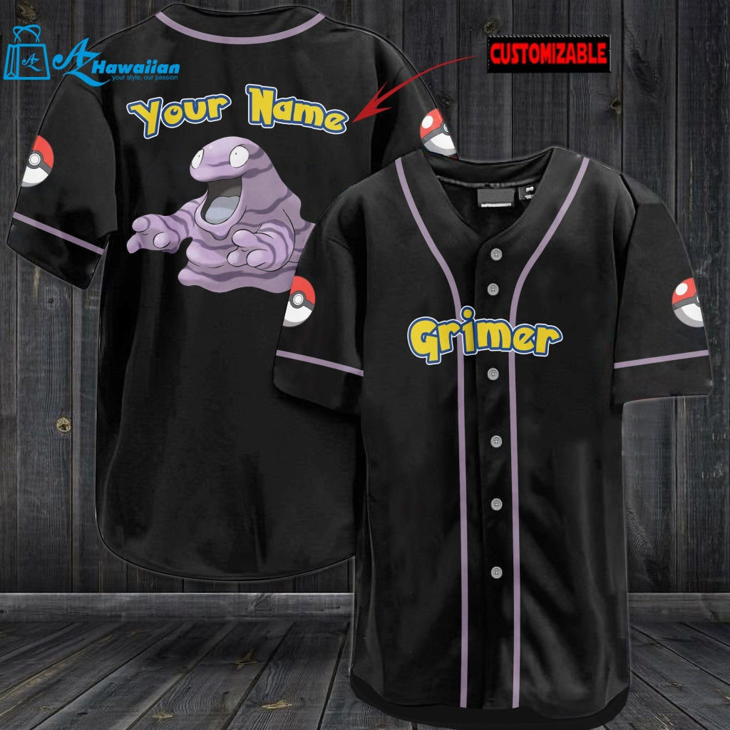 Personalized Grimer Baseball Jersey 