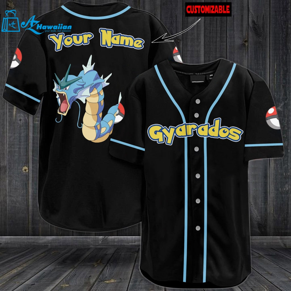 Personalized Gyarados Baseball Jersey 