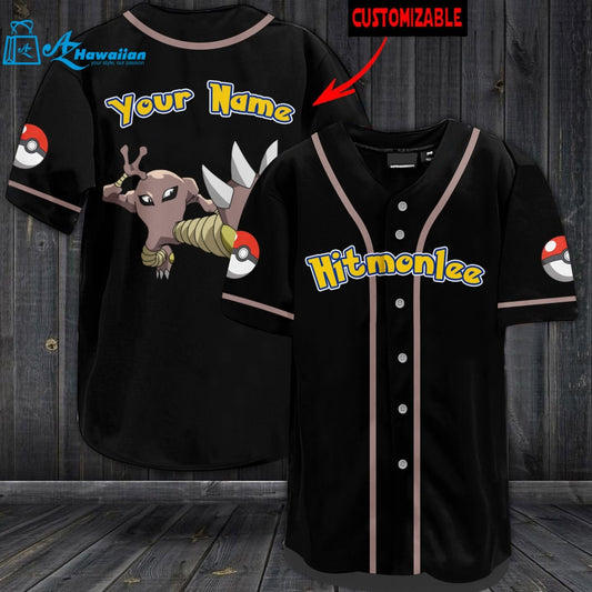 Personalized Hitmonlee Baseball Jersey 