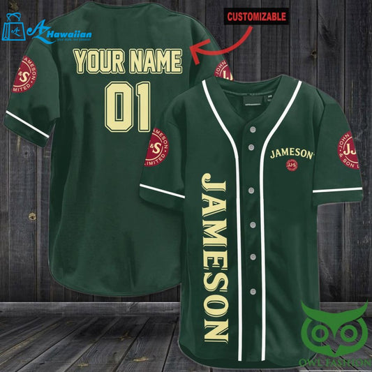 Personalized Jameson Whiskey Baseball Jersey Shirt