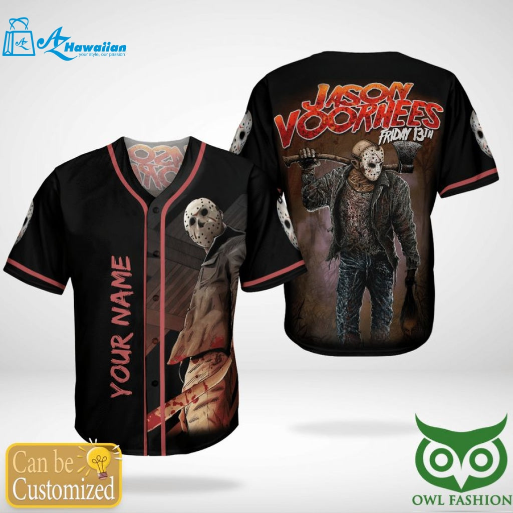 Personalized Jason Voorhees Friday 13th baseball Jersey Shirt