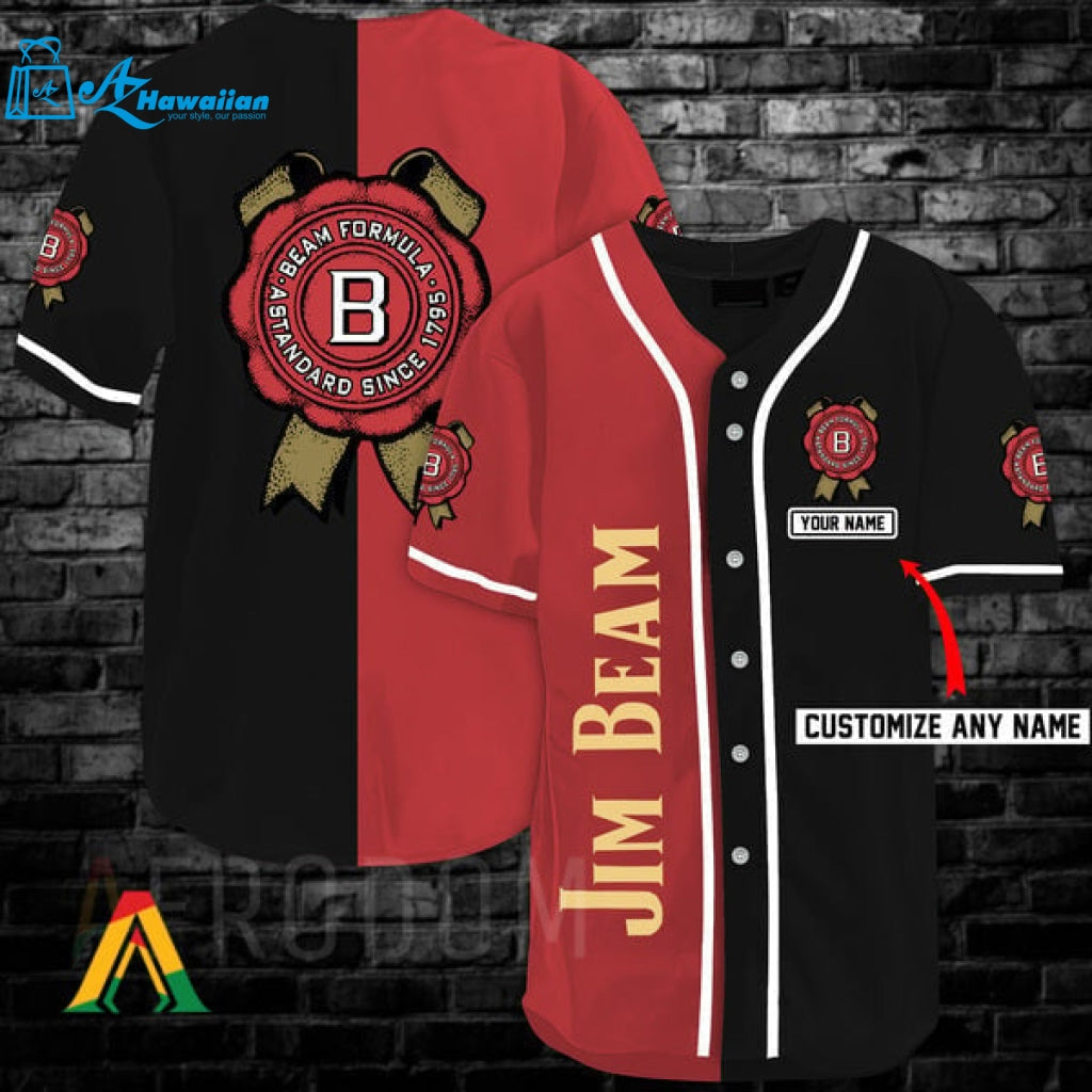 Personalized Jim Beam Baseball Jersey