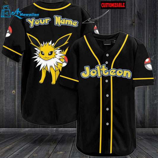 Personalized Jolteon Baseball Jersey 