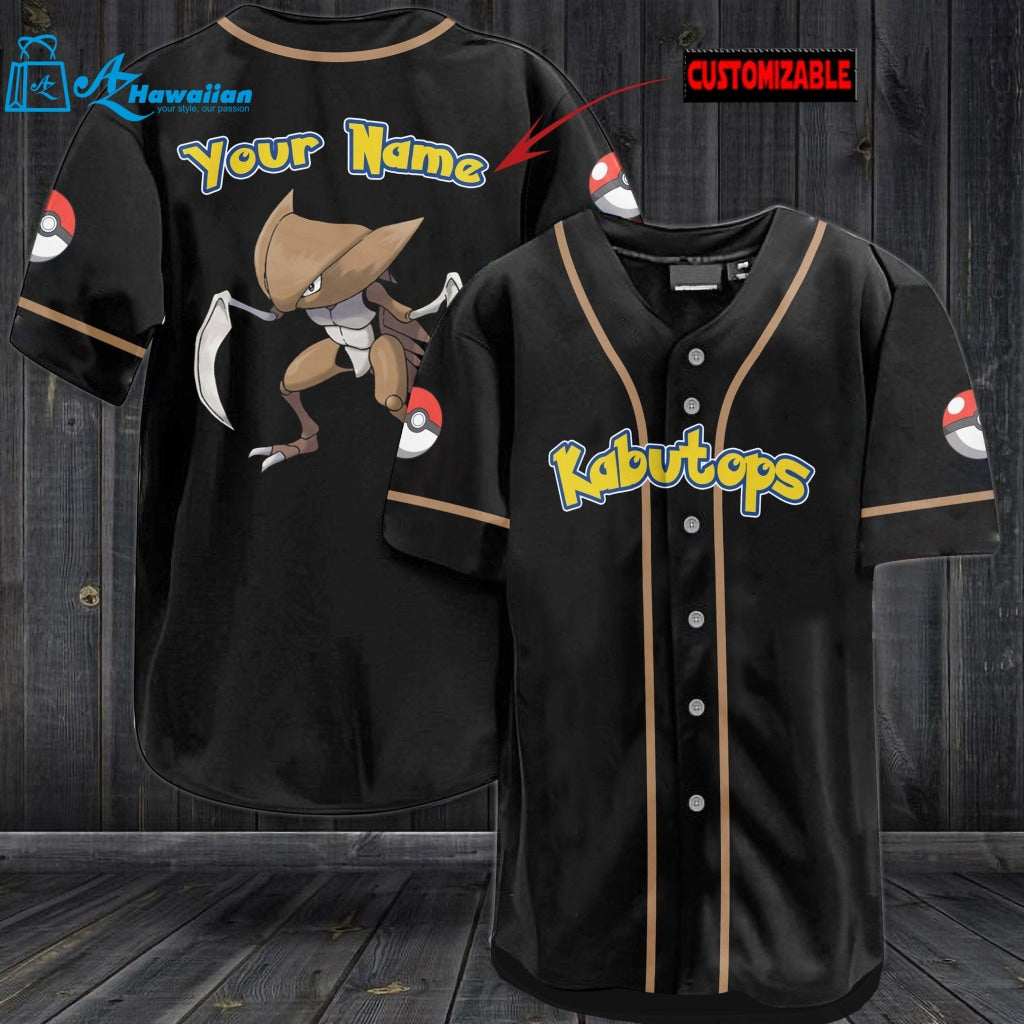 Personalized Kabutops Baseball Jersey 