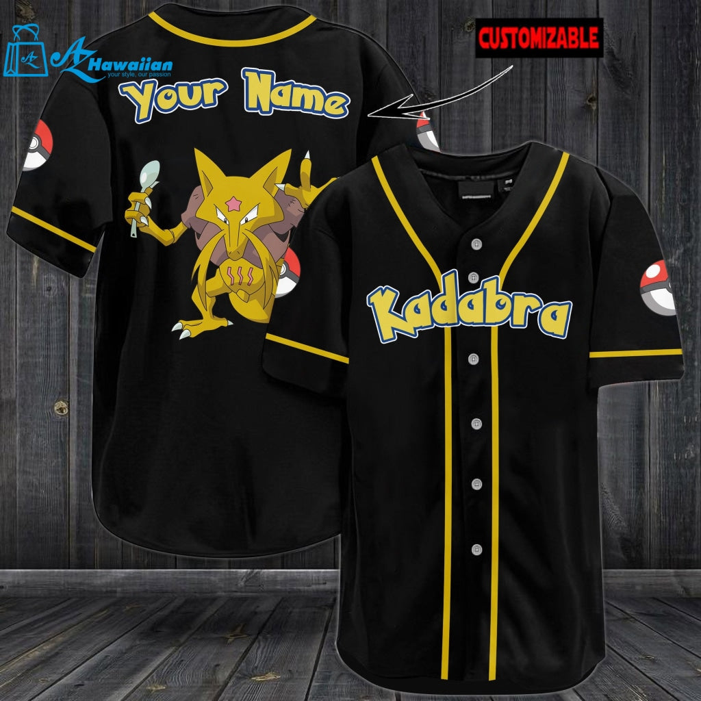 Personalized Kadabra Baseball Jersey 