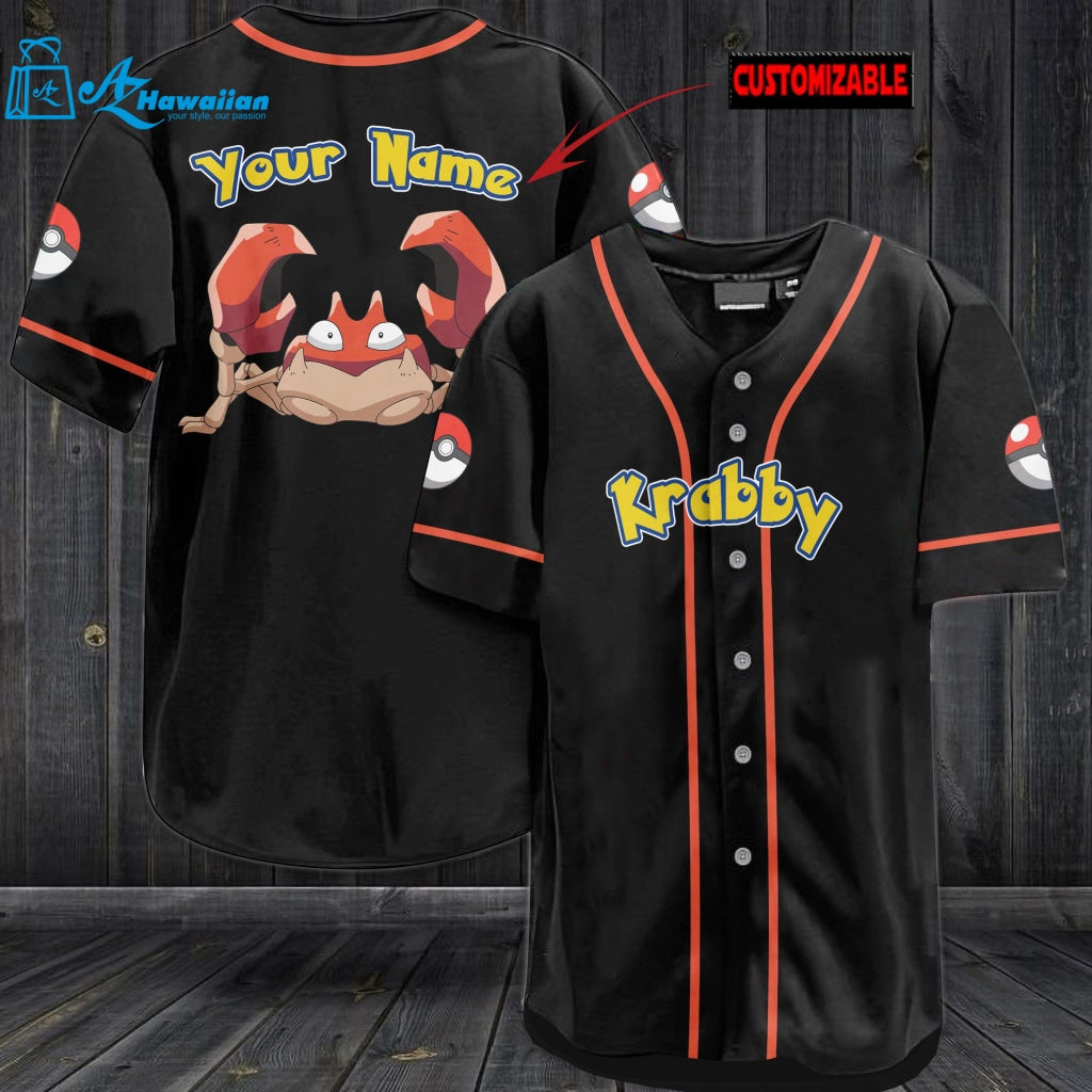 Personalized Krabby Baseball Jersey 