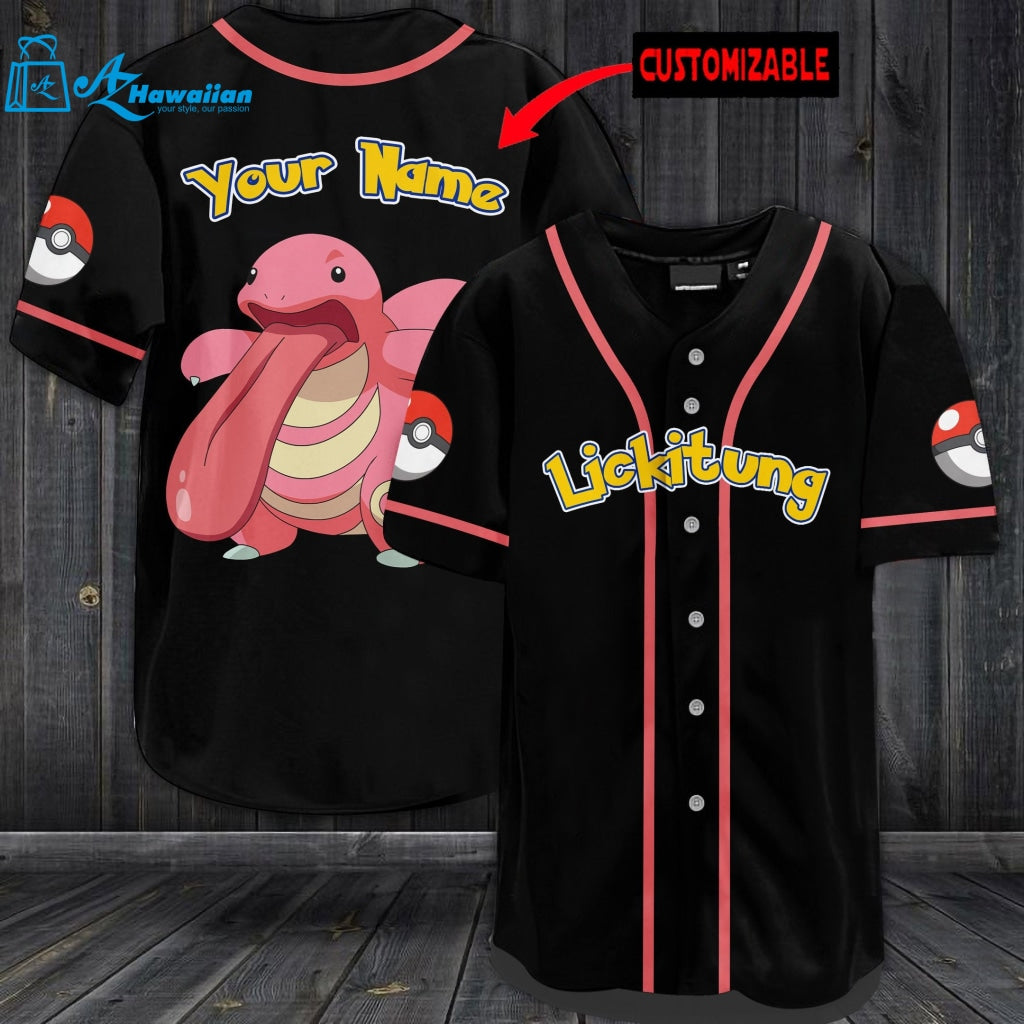 Personalized Lickitung Baseball Jersey 