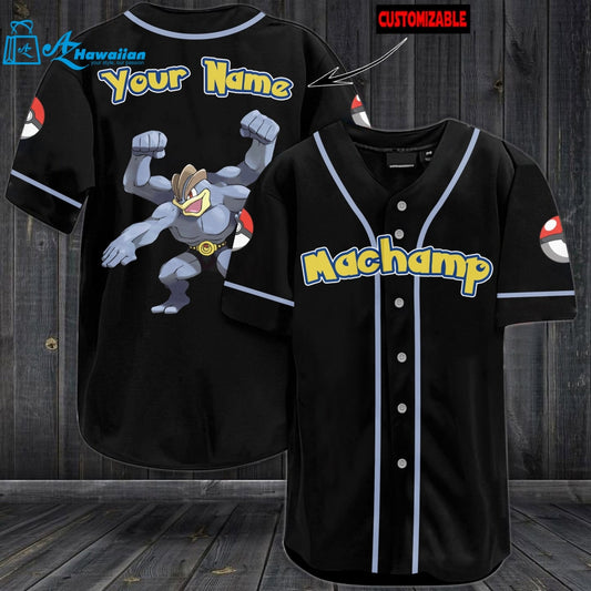 Personalized Machamp Baseball Jersey 