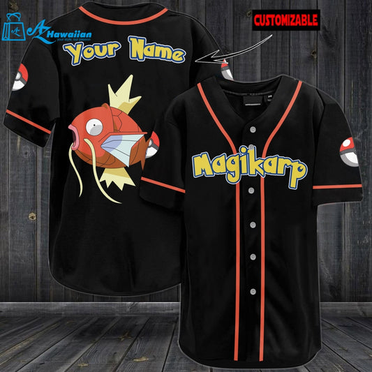 Personalized Magikarp Baseball Jersey 