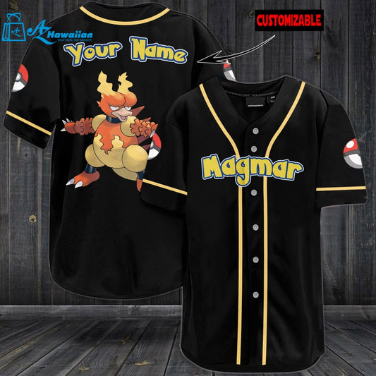 Personalized Magmar Baseball Jersey 