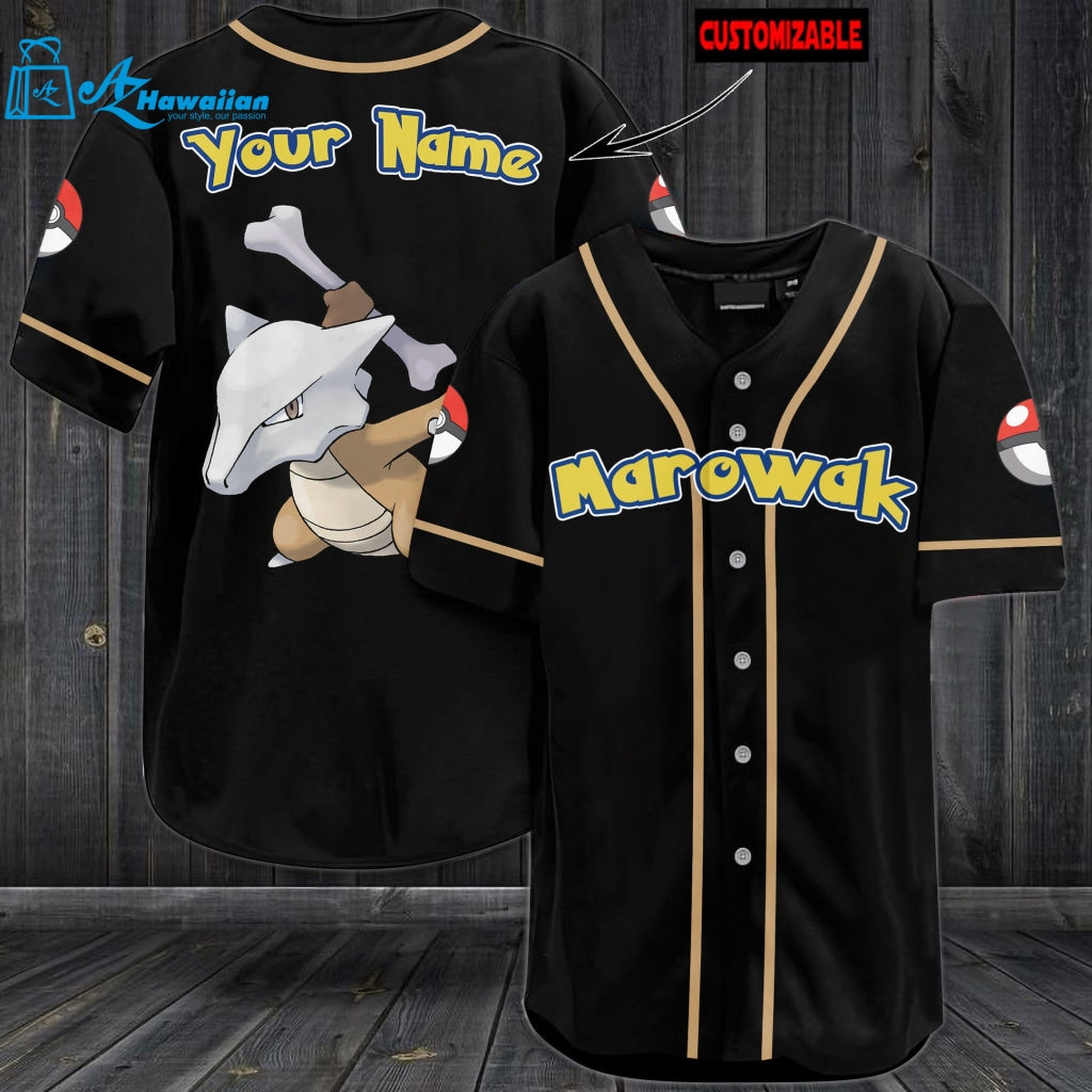 Personalized Marowak Baseball Jersey 