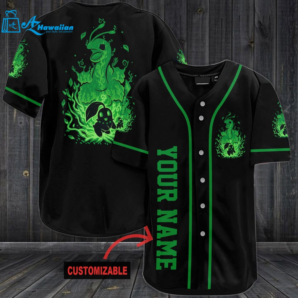 Personalized Meganium Baseball Jersey 