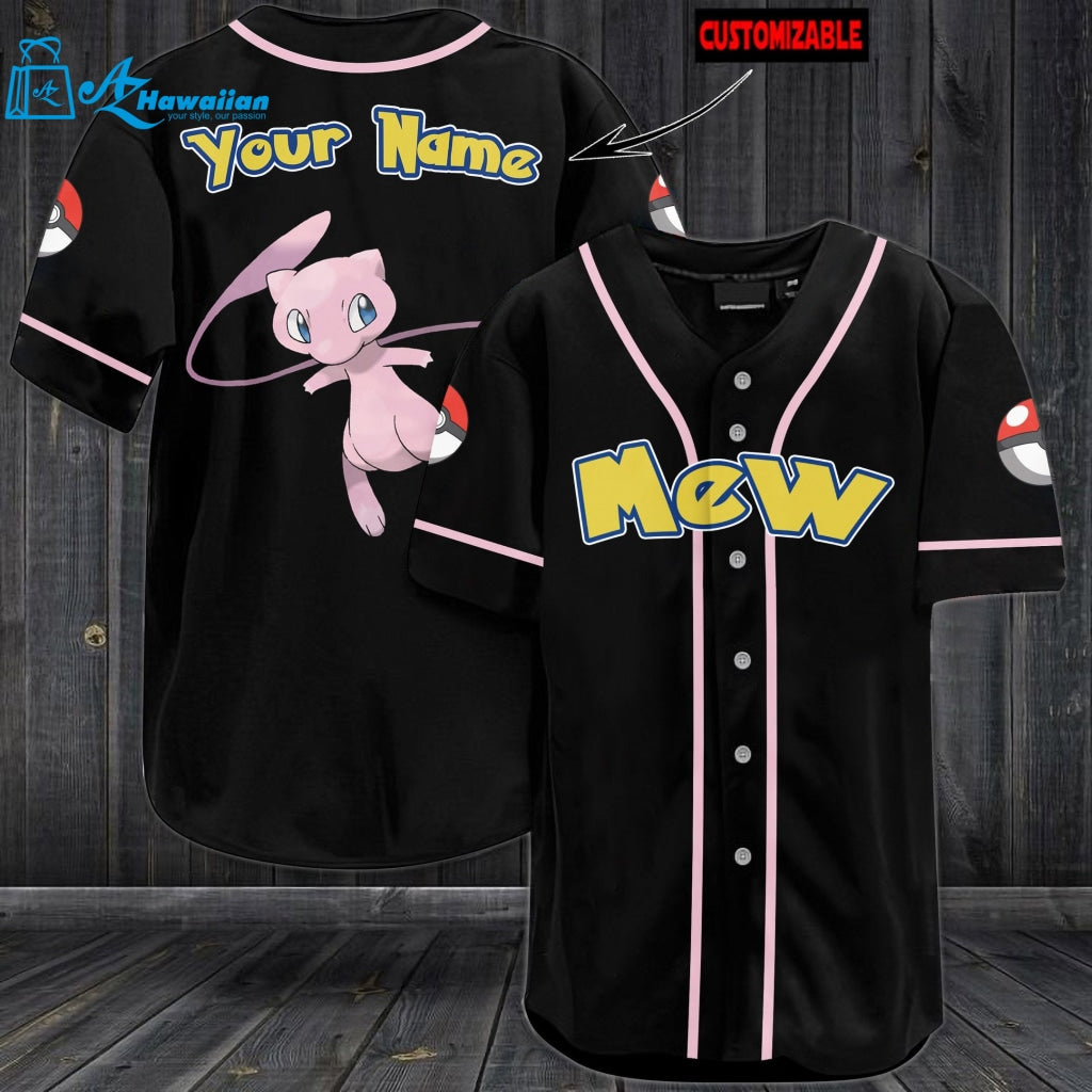 Personalized Mew Baseball Jersey 