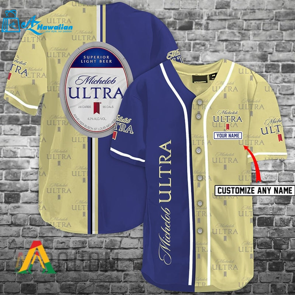 Personalized Michelob Ultra Baseball Jersey