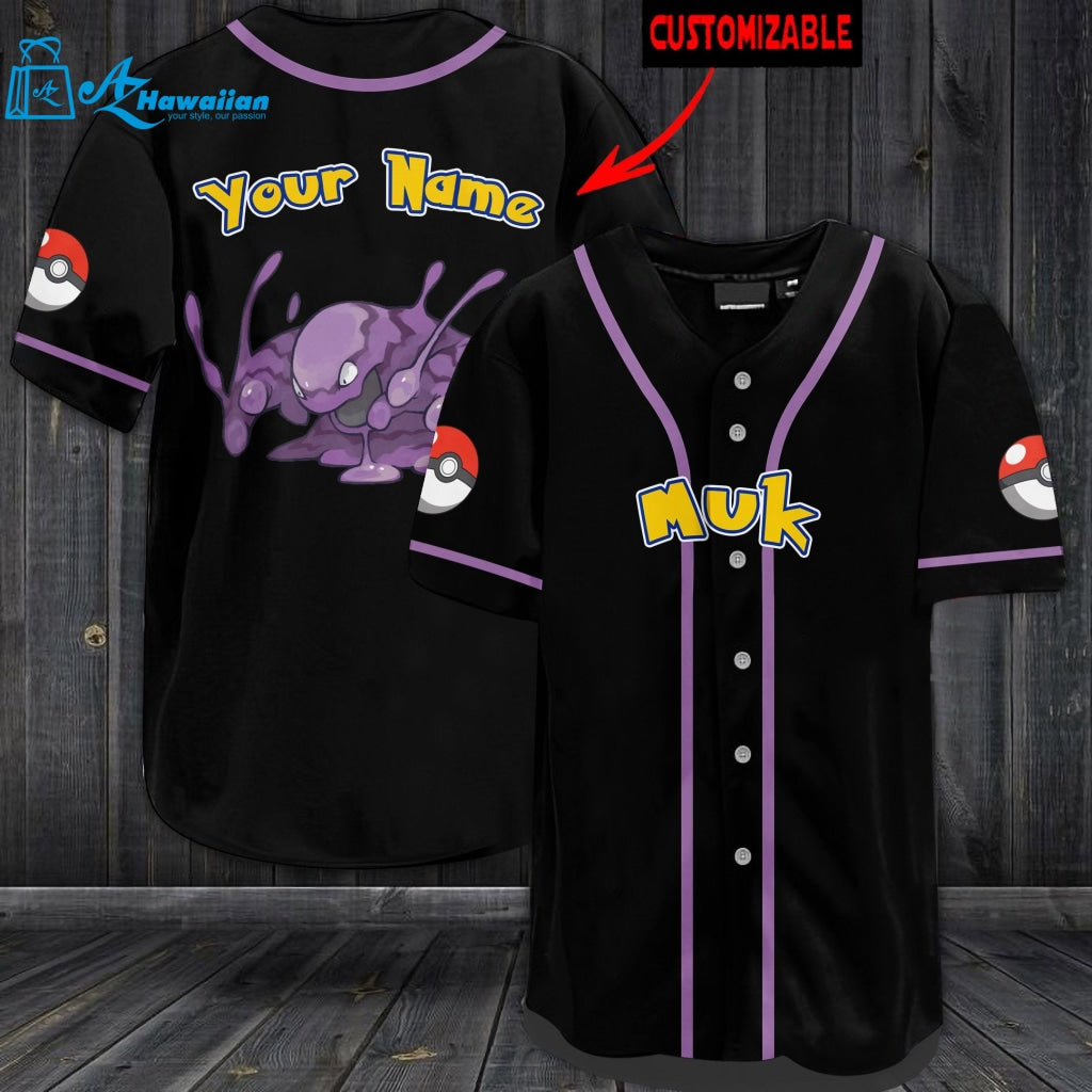 Personalized Muk Baseball Jersey 