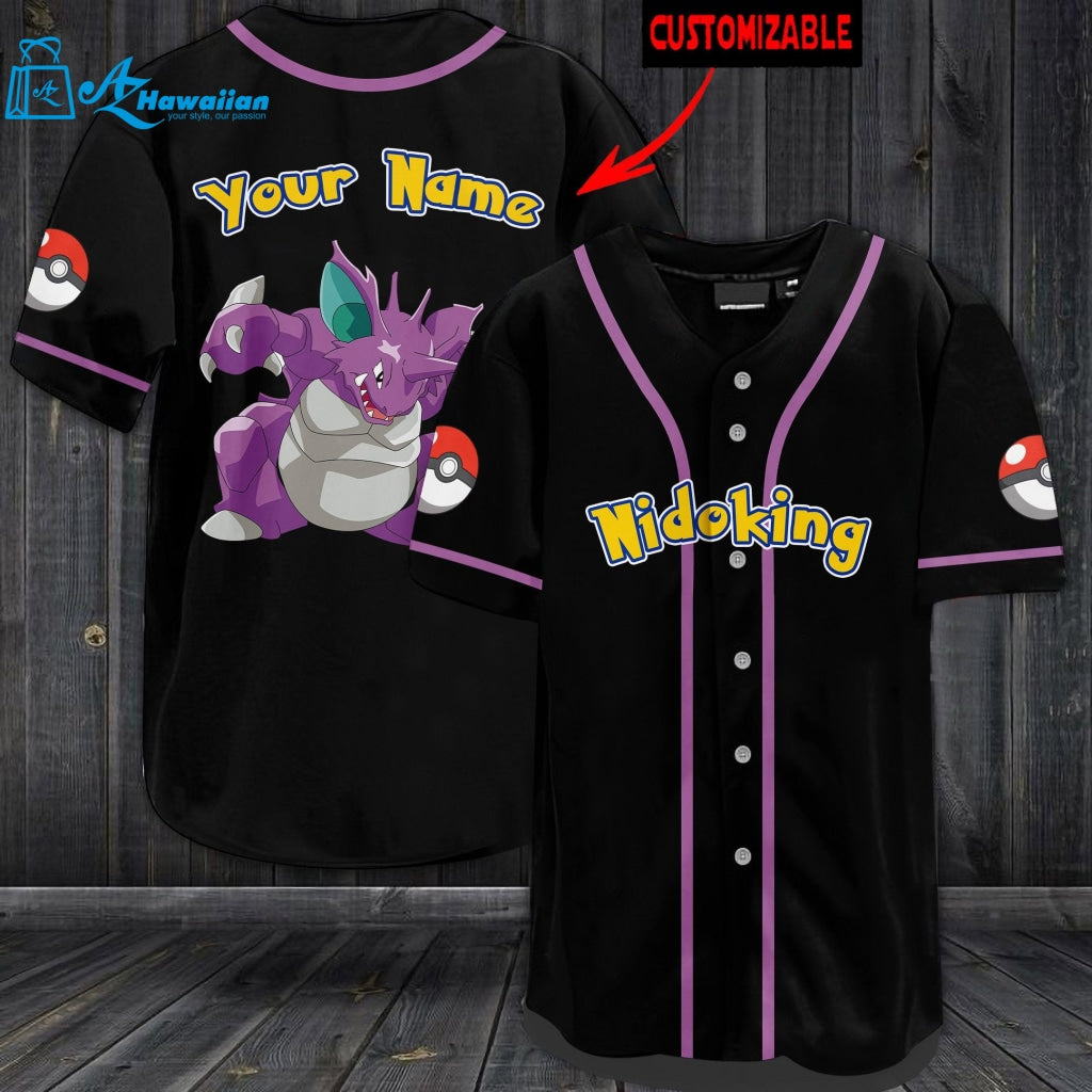 Personalized Nidoking Baseball Jersey 