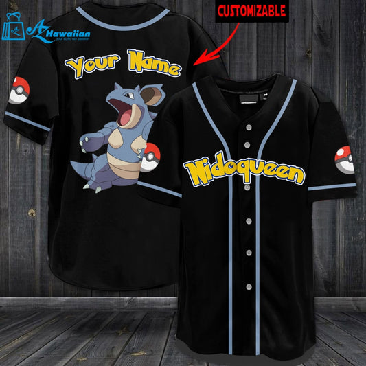 Personalized Nidoqueen Baseball Jersey 