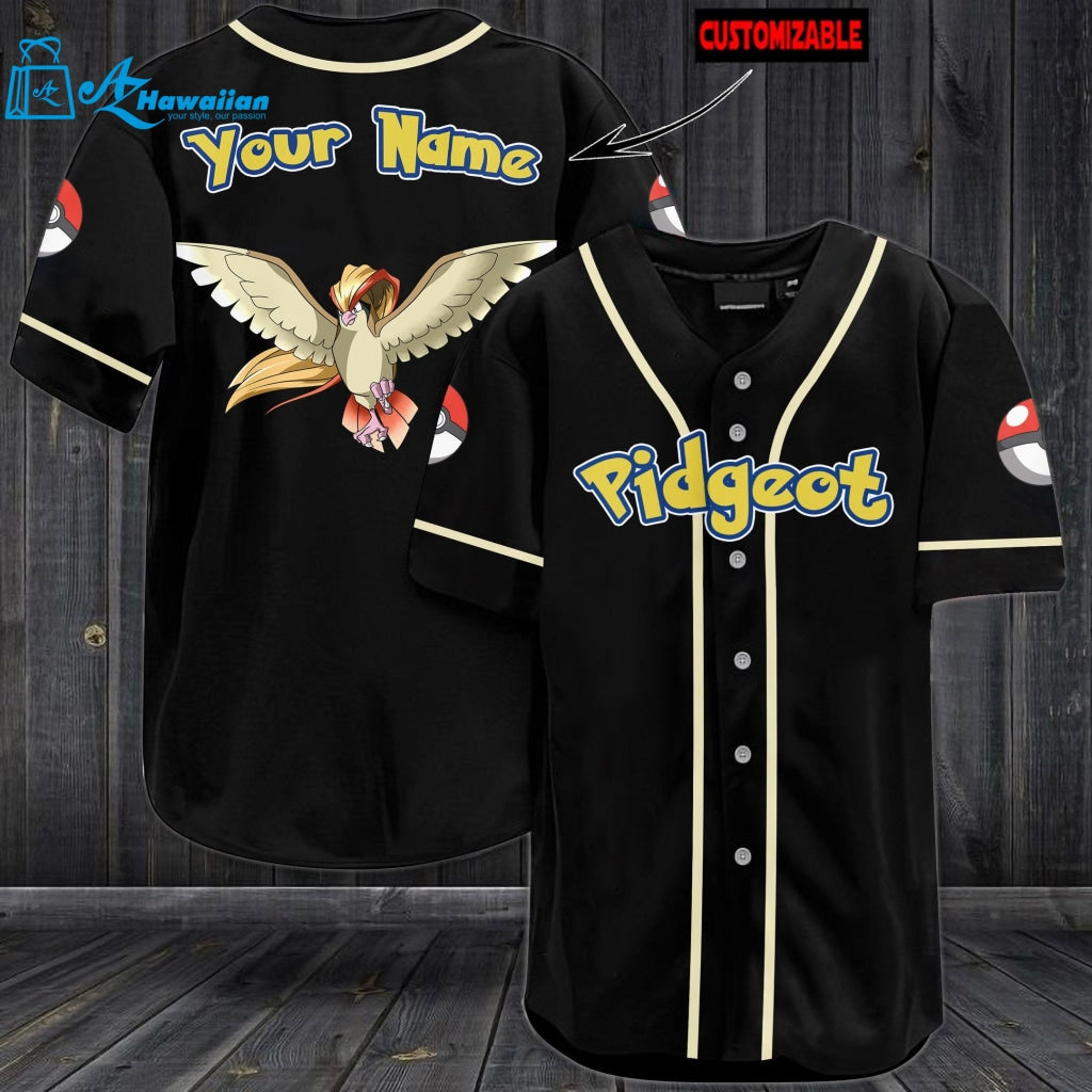 Personalized Pidgeot Baseball Jersey 