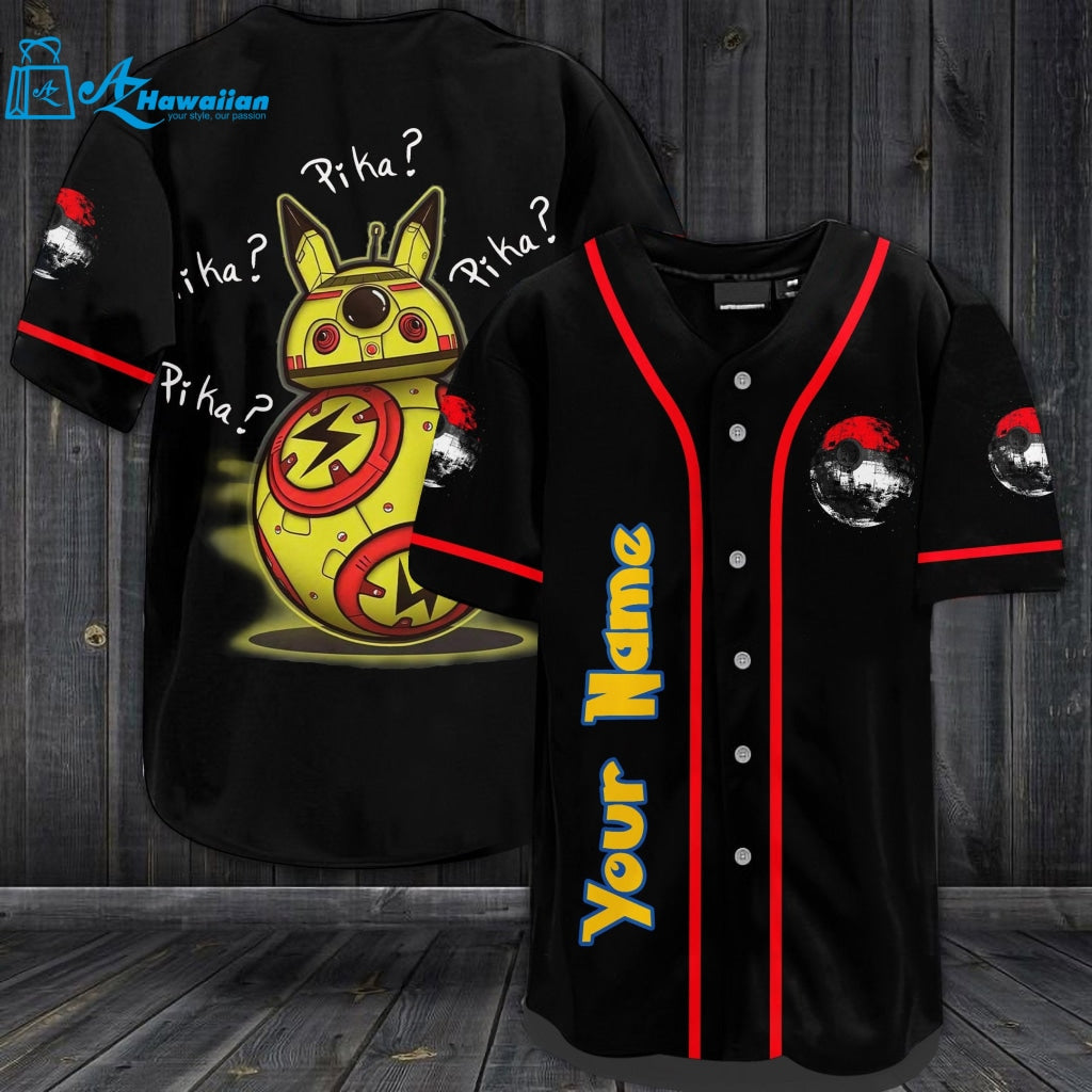 Personalized Pika? Pika? Pika? Pika? Baseball Jersey 