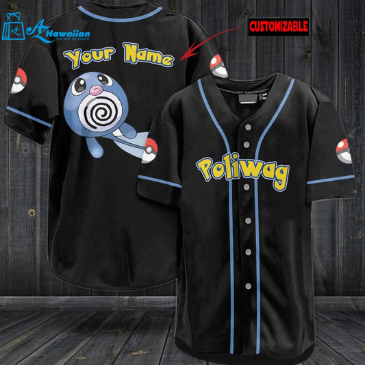 Personalized Poliwag Baseball Jersey 