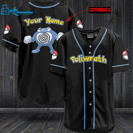 Personalized Poliwrath Baseball Jersey 