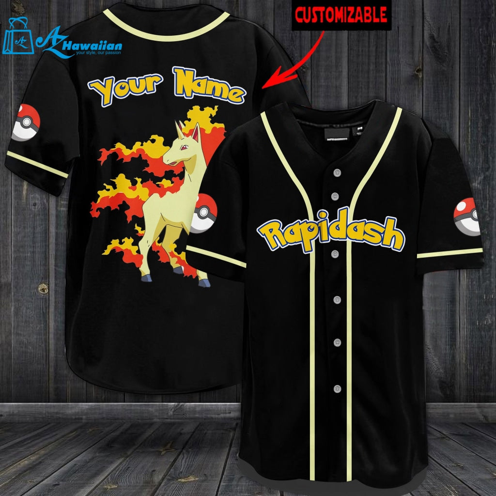 Personalized Rapidash Baseball Jersey 