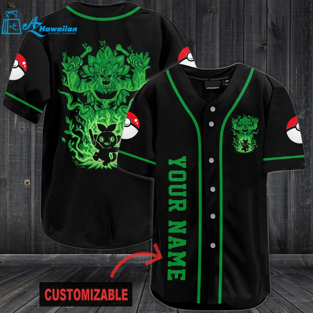 Personalized Rillaboom Baseball Jersey 