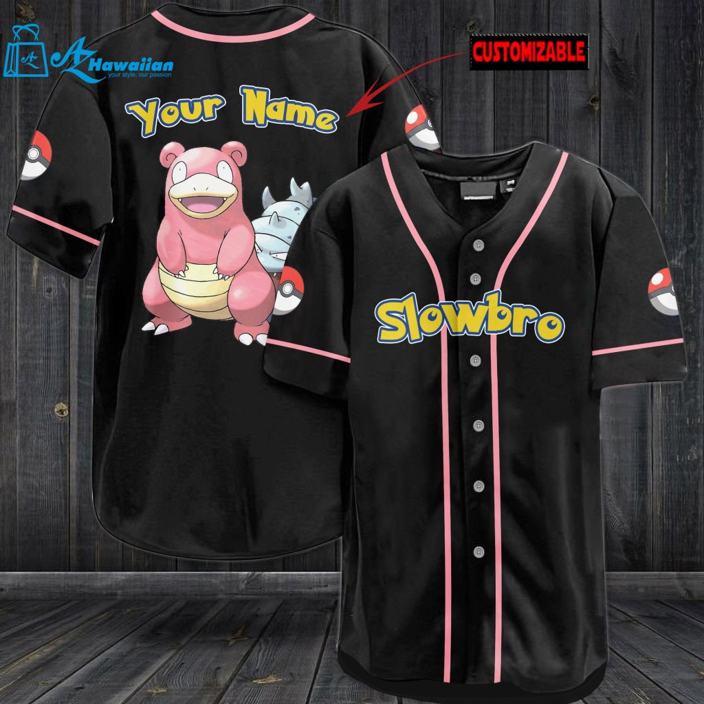 Personalized Slowbro Baseball Jersey 