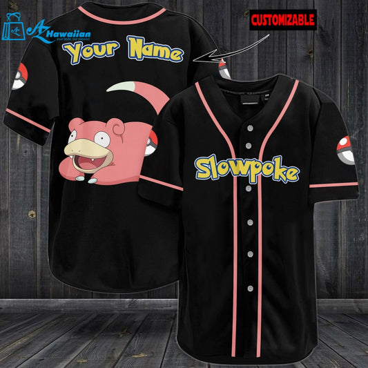 Personalized Slowpoke Baseball Jersey 