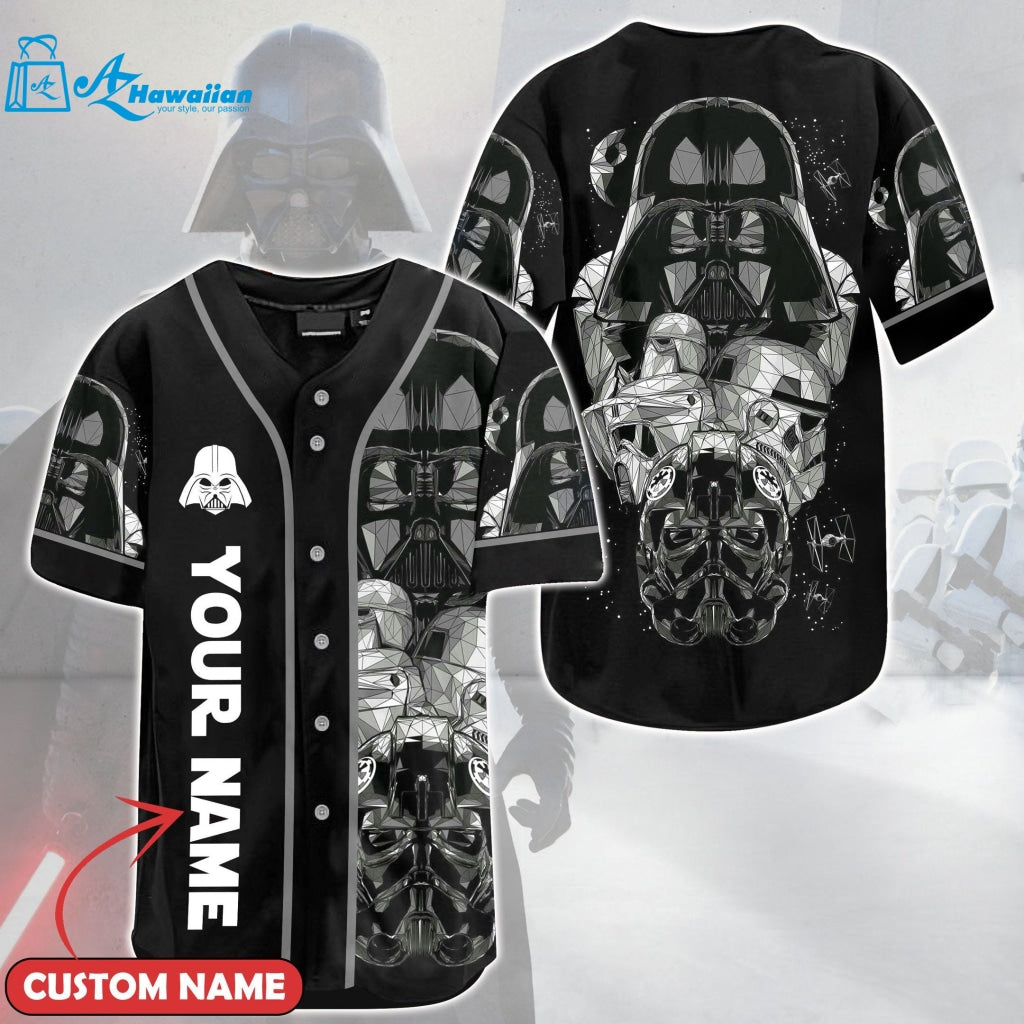 Personalized Star Wars Darth Vader All Over Print Unisex Baseball Jersey 