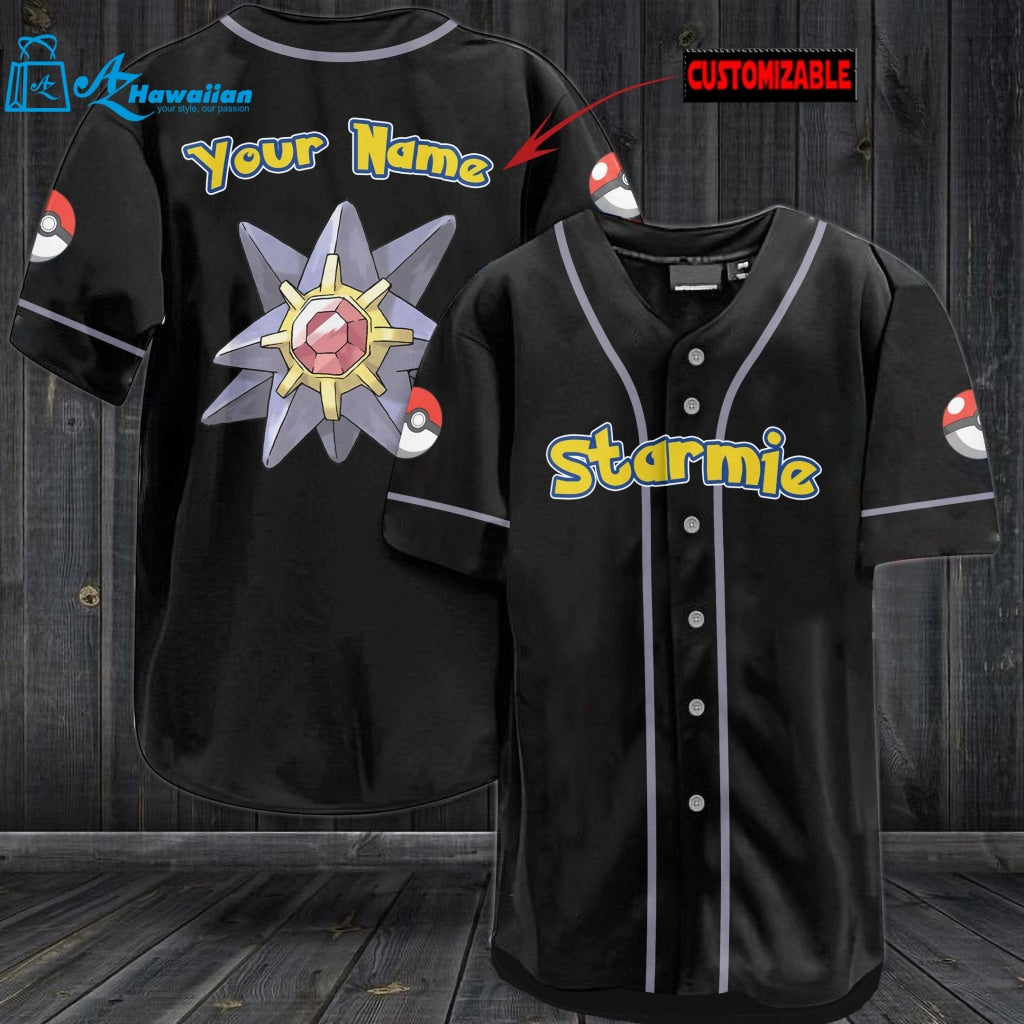 Personalized Starmie Baseball Jersey 