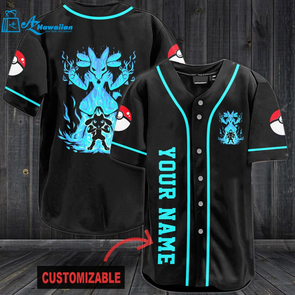 Personalized Strong Pokemon Baseball Jersey 