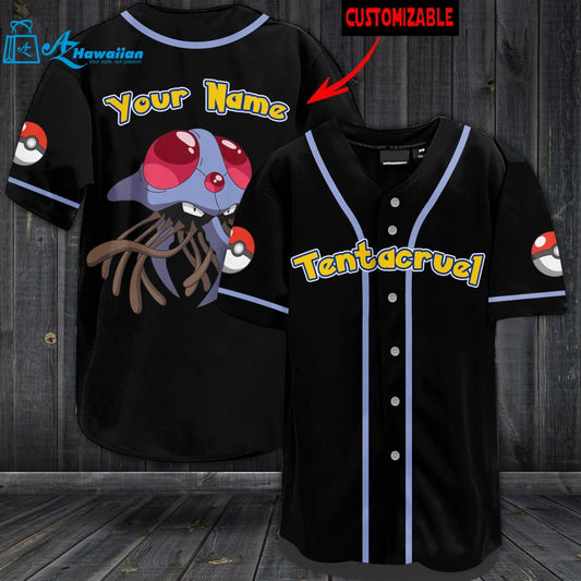 Personalized Tentacruel Baseball Jersey 