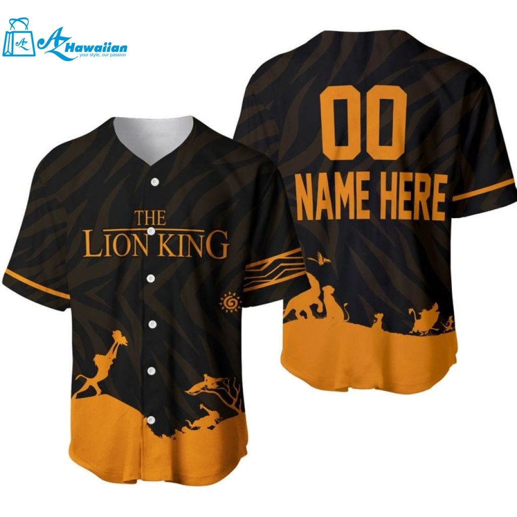 Personalized The Lion King Iconic Scene All Over Print Baseball Jersey 