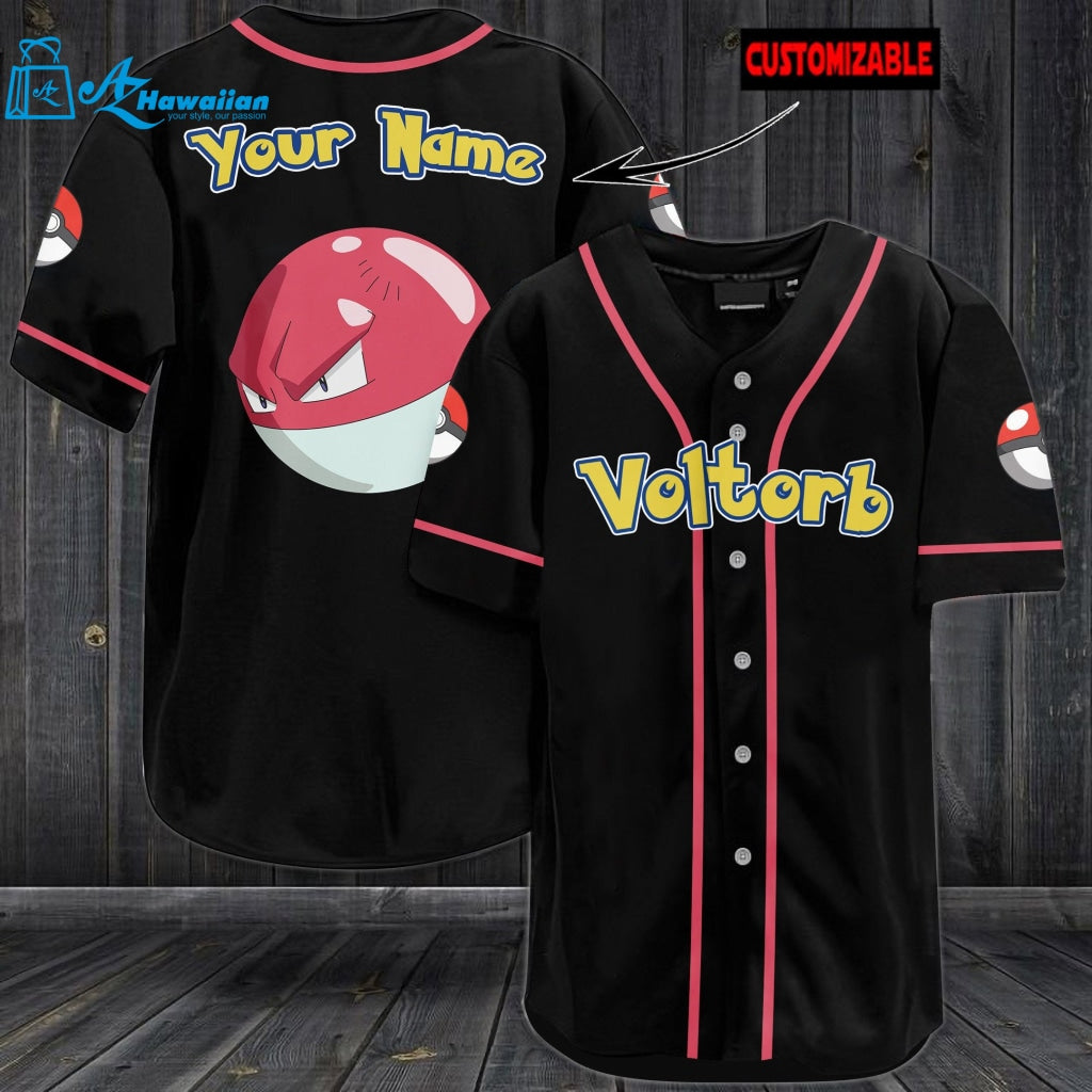 Personalized Voltorb Baseball Jersey 