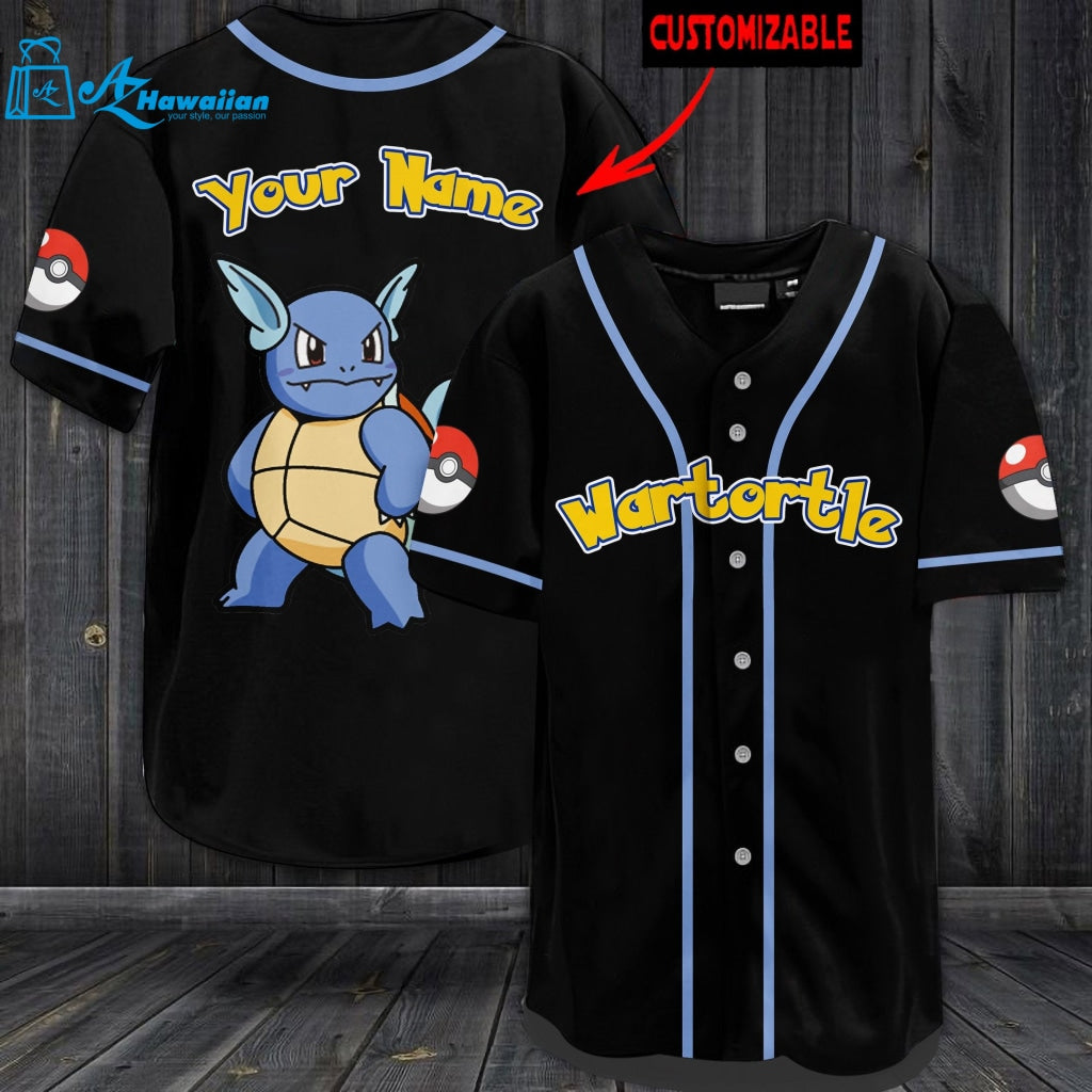 Personalized Wartortle Baseball Jersey 