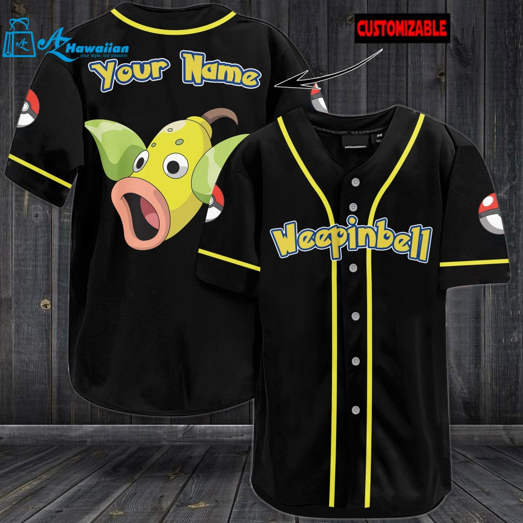 Personalized Weepinbell Baseball Jersey 