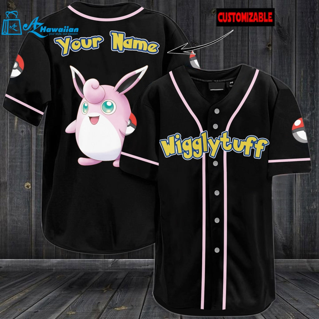 Personalized Wigglytuff Baseball Jersey 