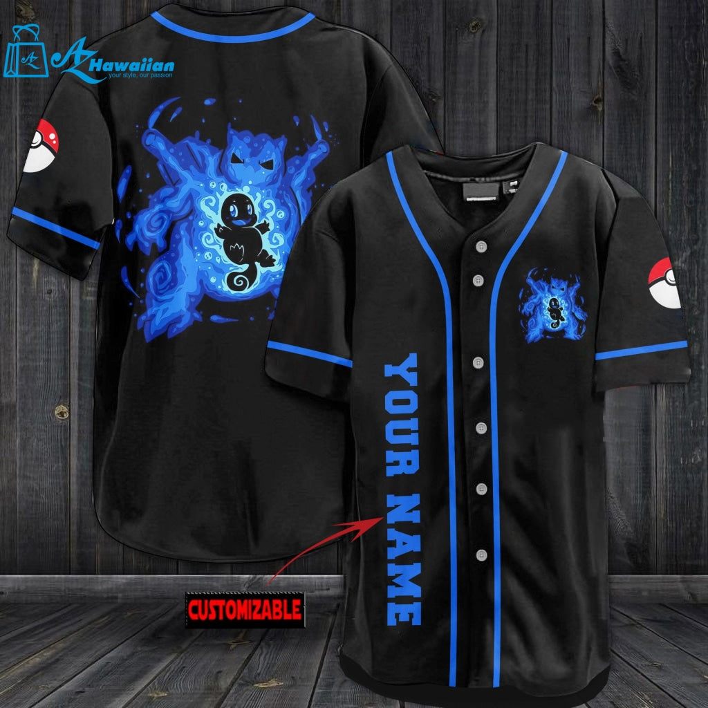 Personalized Zenigame Baseball Jersey 