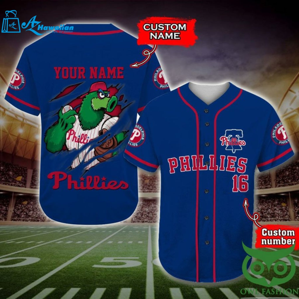 Philadelphia Phillies Baseball Jersey Personalized Gift, Custom Name Number