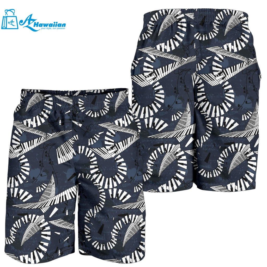 Piano Pattern Print Design 02 Men Shorts