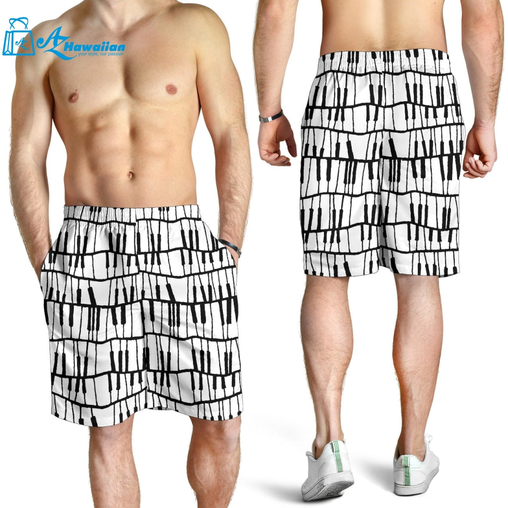 Piano Pattern Print Design 03 Men Shorts